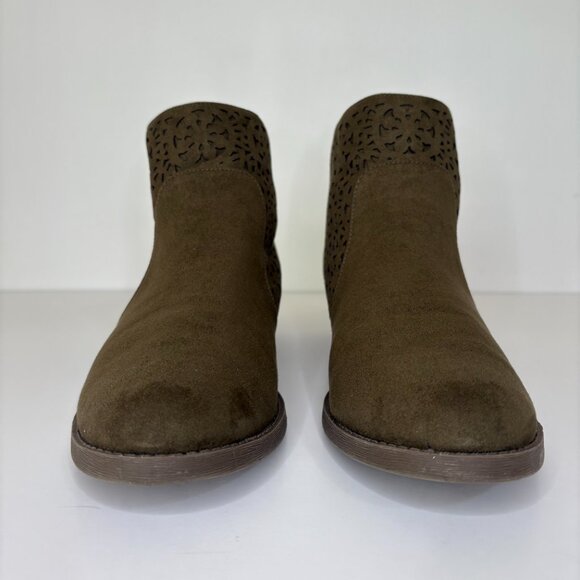 Carlos by Carlos Santana Brett Ankle Boot Womens Size 9 Olive Green Boho Bootie - Picture 2 of 8